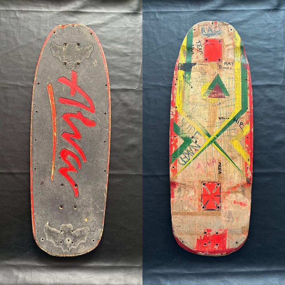 VTG ALVA Skateboard Deck THRASHED 70s 90s OG Danforth Tony Alva Duncan Ratagui